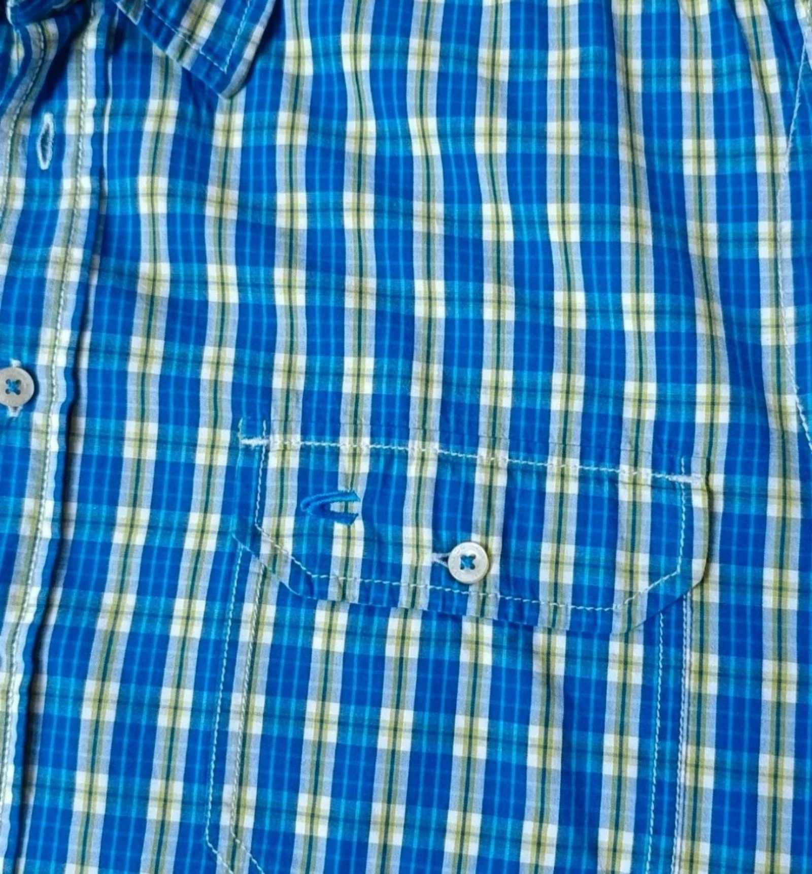 Camel Active men's short Sleeve Blue/white 100% cotton Size L – photo 5